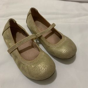 Girls gold shoes